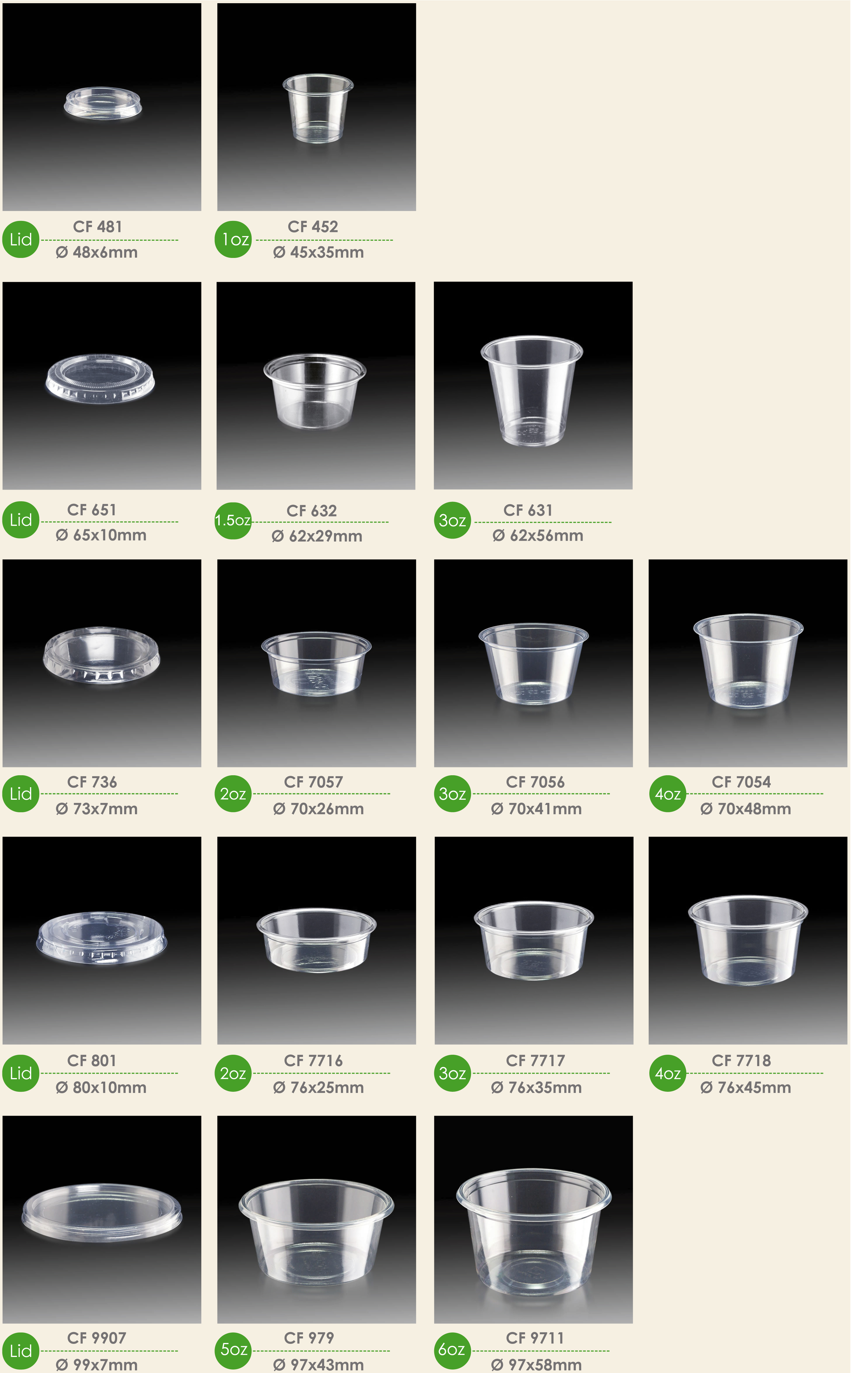 PLA portioncup
